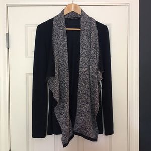 Caramels navy drape cardigan - Made in USA